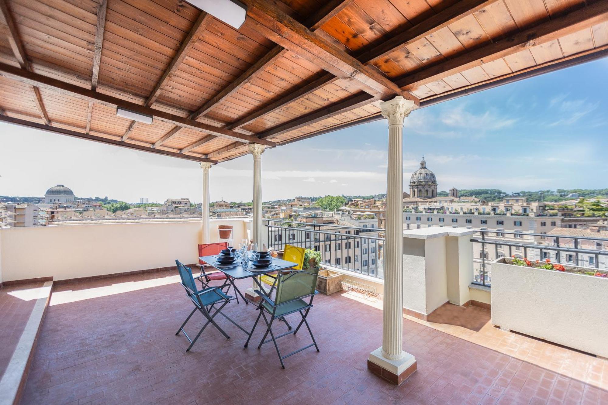 Argentina Penthouse By Rental In Rome Roma Exterior foto